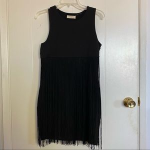 Black Fringe Dress